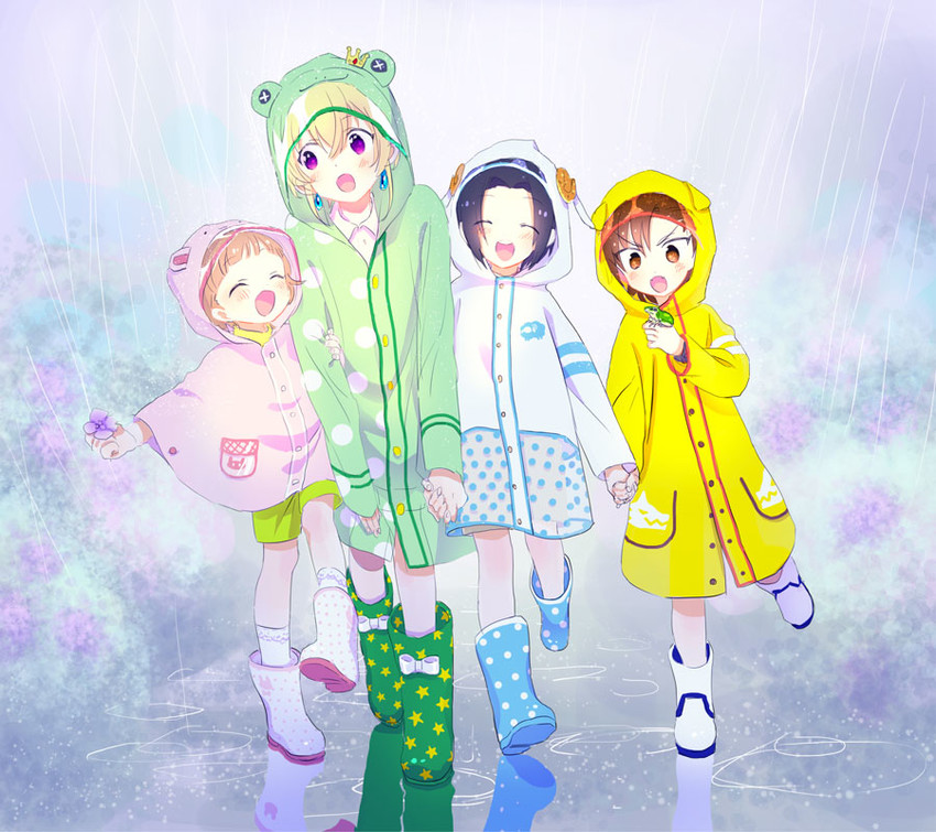 himeno kanon, pierre bichelberger, tachibana shiro, and okamura nao (idolmaster and 1 more) drawn by rice_(rice8p)