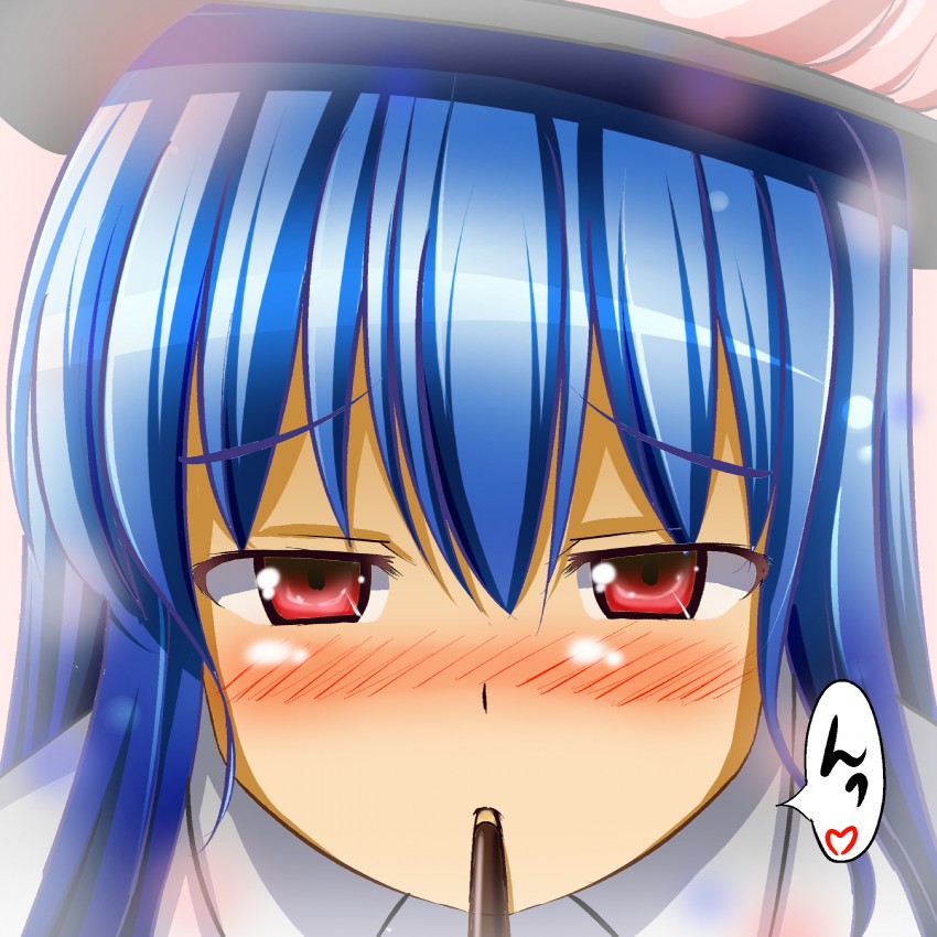 hinanawi tenshi (touhou) drawn by honda_takaharu
