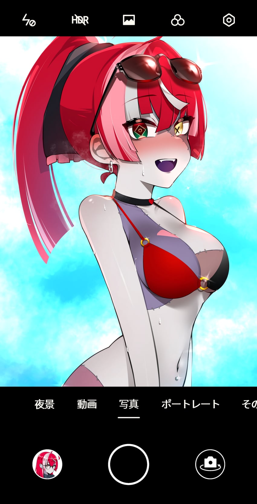 kureiji ollie (hololive and 1 more) drawn by kok_(honeymelon)
