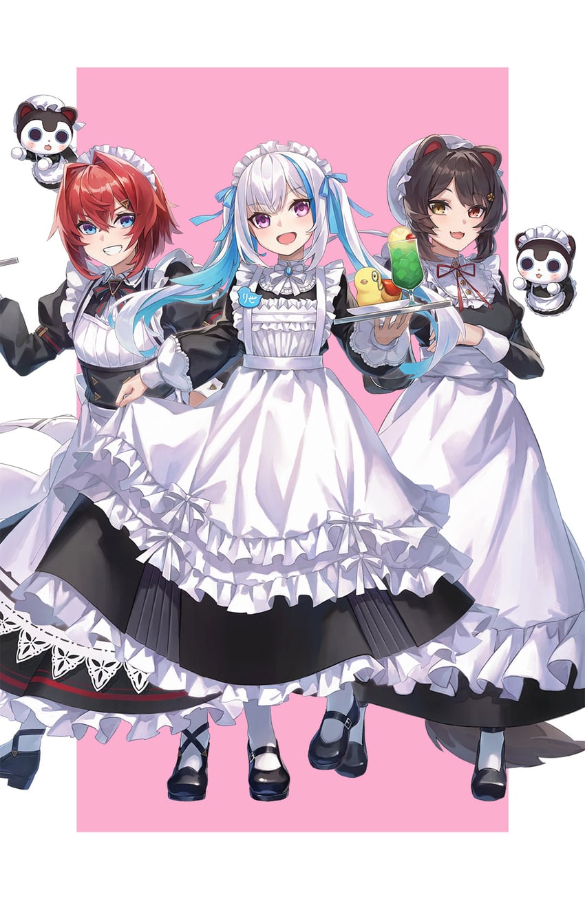 lize helesta, ange katrina, inui toko, sebastian piyodore, banken, and 1 more (nijisanji) drawn by a-er_(akkij0358)