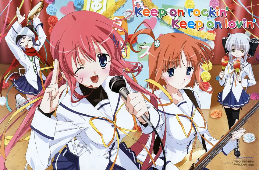 shirakawa nanaka, tsukishima koko, yukimura anzu, and amakase minatsu (da capo and 1 more) drawn by shimazawa_noriko