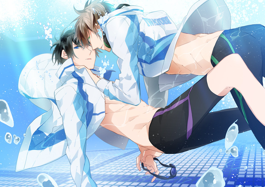 tachibana makoto and nanase haruka (free!) drawn by kurisu_takumi