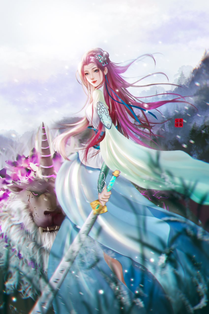 yun yun (doupo cangqiong) drawn by yun_yun_guan_bo