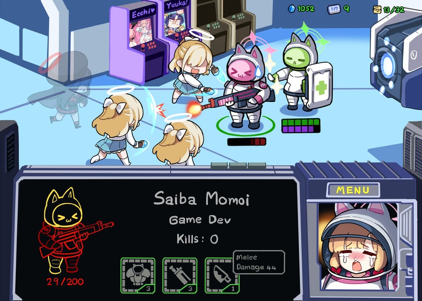 yuuka, koharu, aris, hanako, momoi, and 6 more (blue archive and 1 more) drawn by hm_(hmongt)