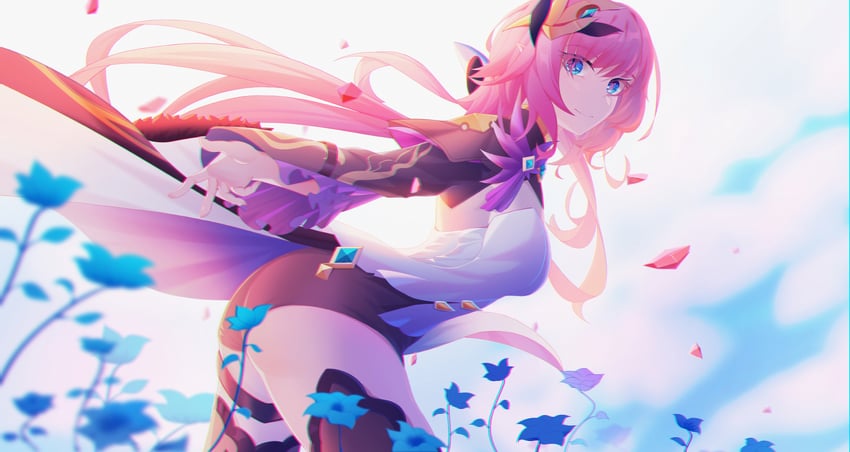 elysia (honkai and 1 more) drawn by 3x_ice_cream