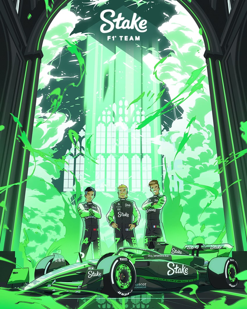 zhou guanyu, valtteri bottas, and theo pourchaire (real life and 1 more) drawn by juan_alcala