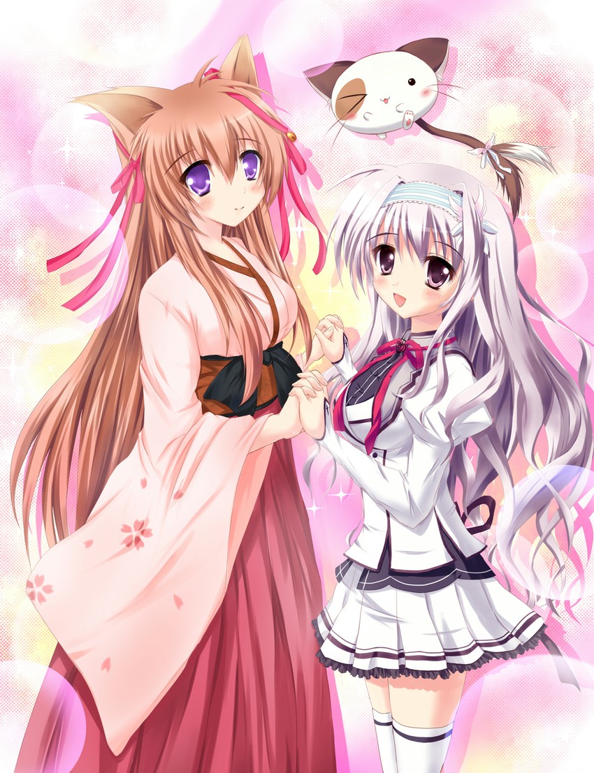 mito mashiro, pan-nya, amaha miu, and rikimaru noriko (mashiroiro symphony and 1 more) drawn by kilias