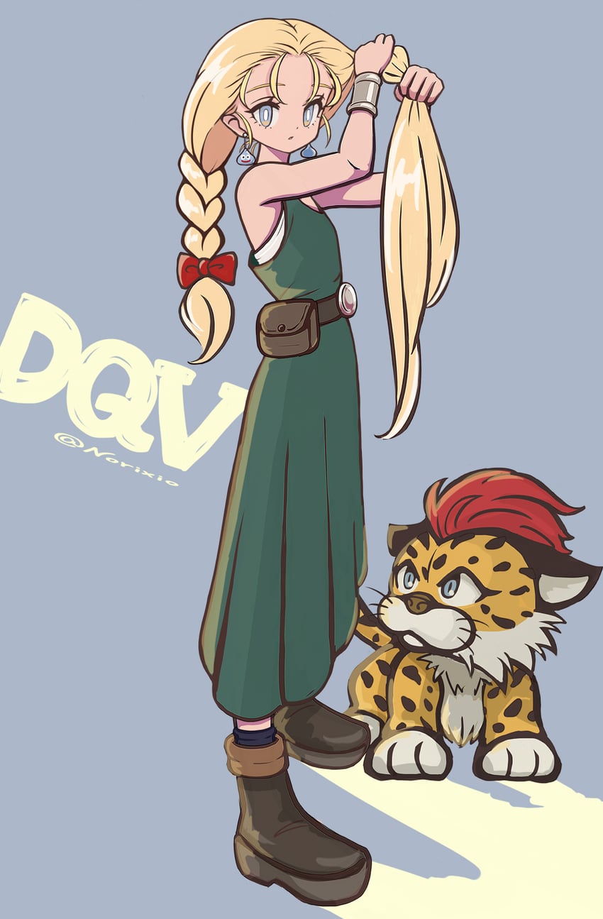 slime, bianca, and borongo (dragon quest and 1 more) drawn by norixio