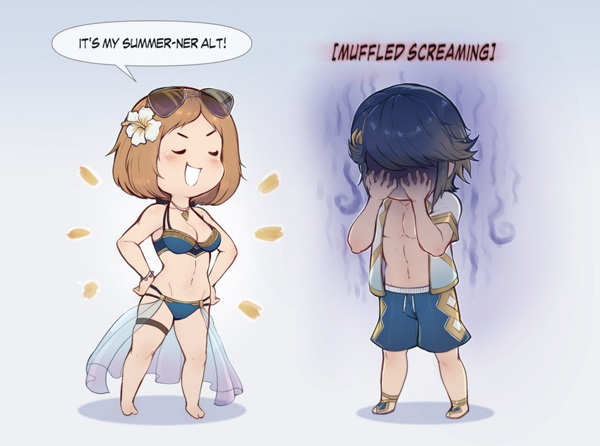 kiran, alfonse, and female kiran (fire emblem and 1 more) drawn by evomanaphy