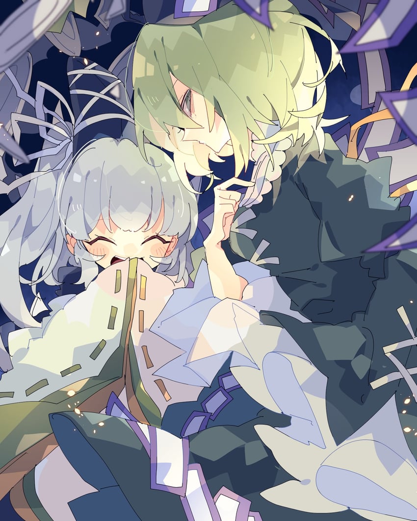 mononobe no futo and soga no tojiko (touhou) drawn by nikorashi-ka