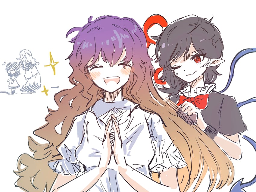 hijiri byakuren, houjuu nue, murasa minamitsu, and kumoi ichirin (touhou) drawn by mitsusame