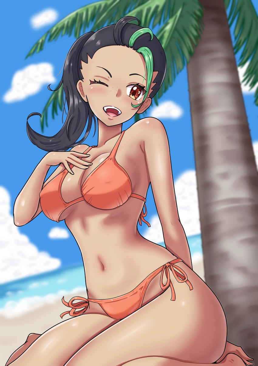 nemona (pokemon and 1 more) drawn by maho_(corotonton5150)