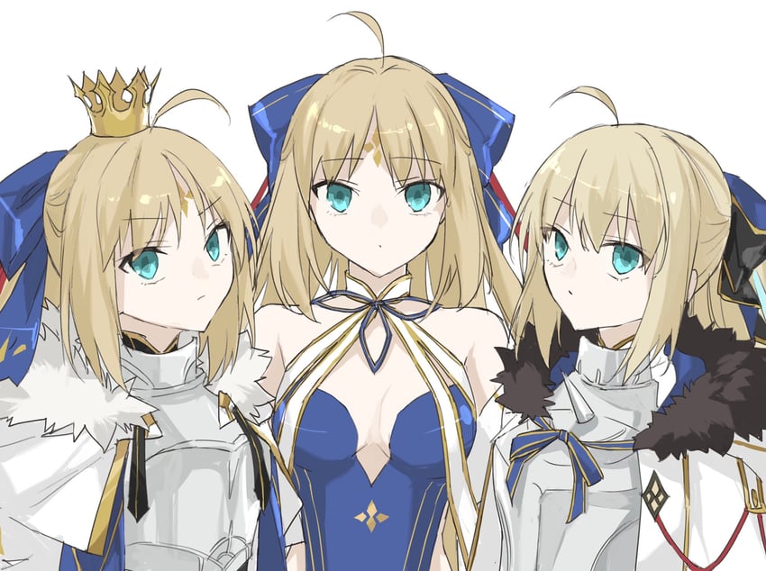 artoria pendragon, artoria caster, and aesc (fate and 1 more) drawn by kino_kokko