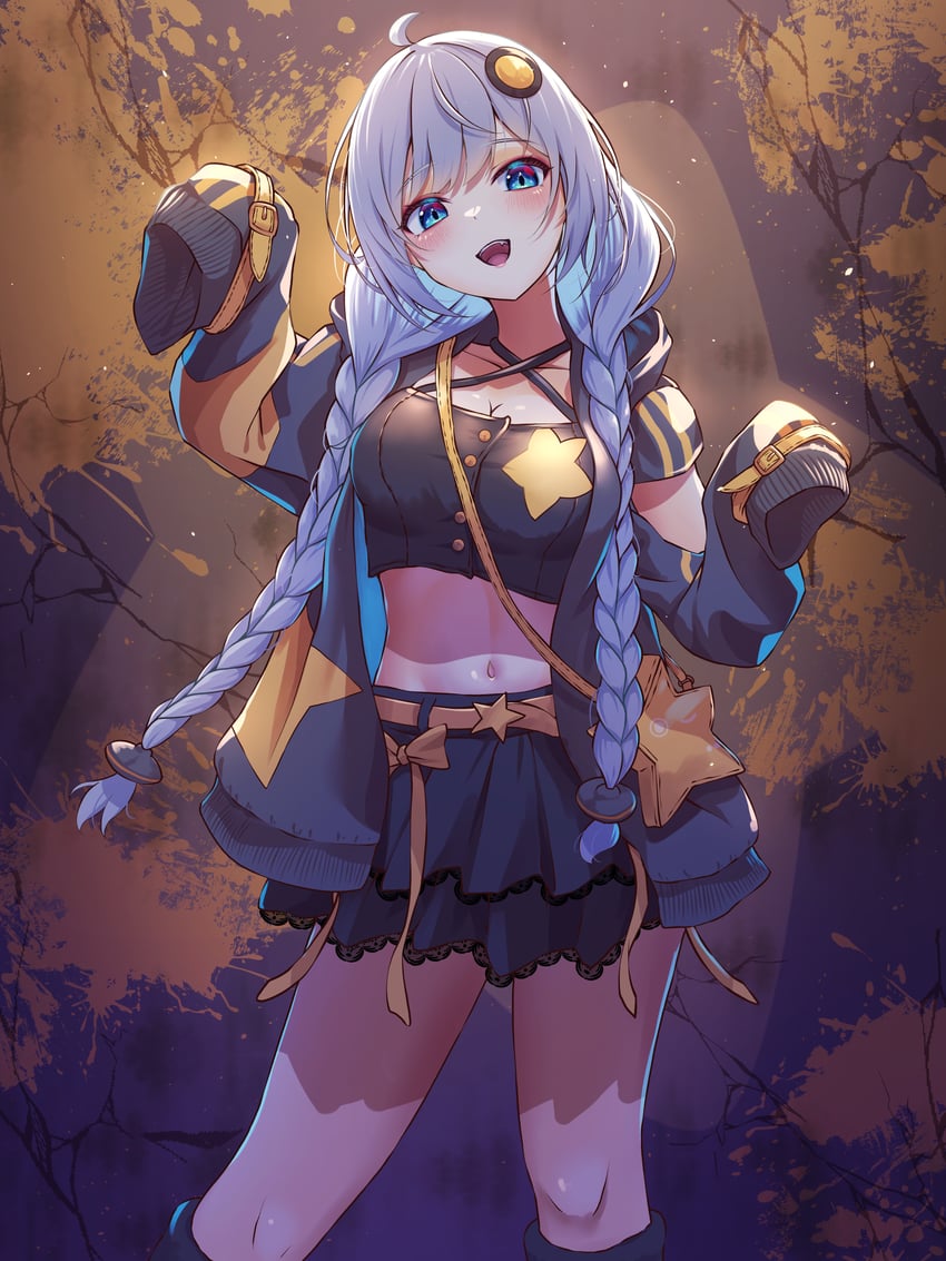kizuna akari (vocaloid and 1 more) drawn by hatyomugi00