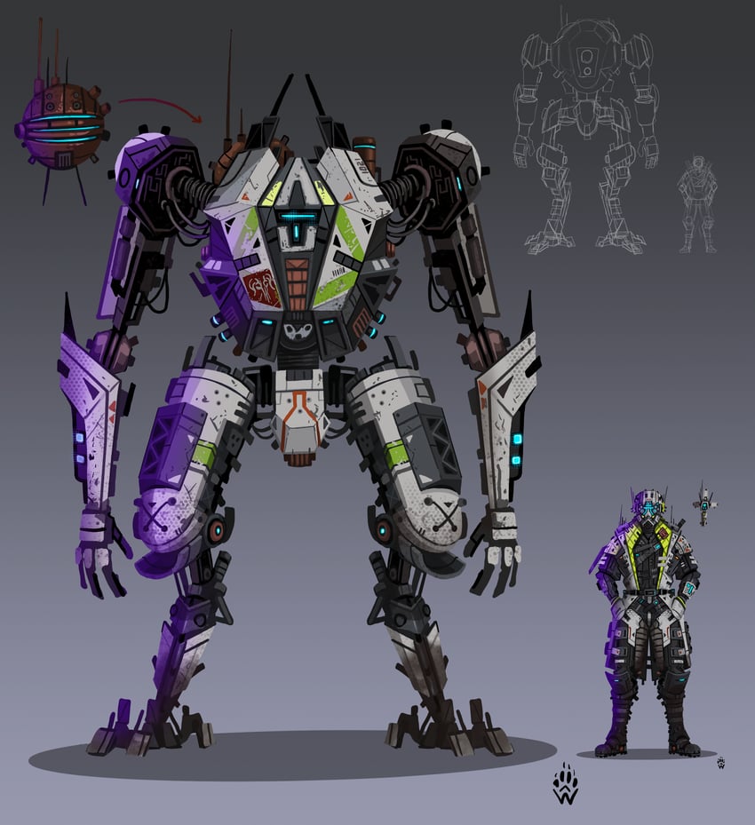 crypto and hack (apex legends and 1 more) drawn by wolfdawg_art