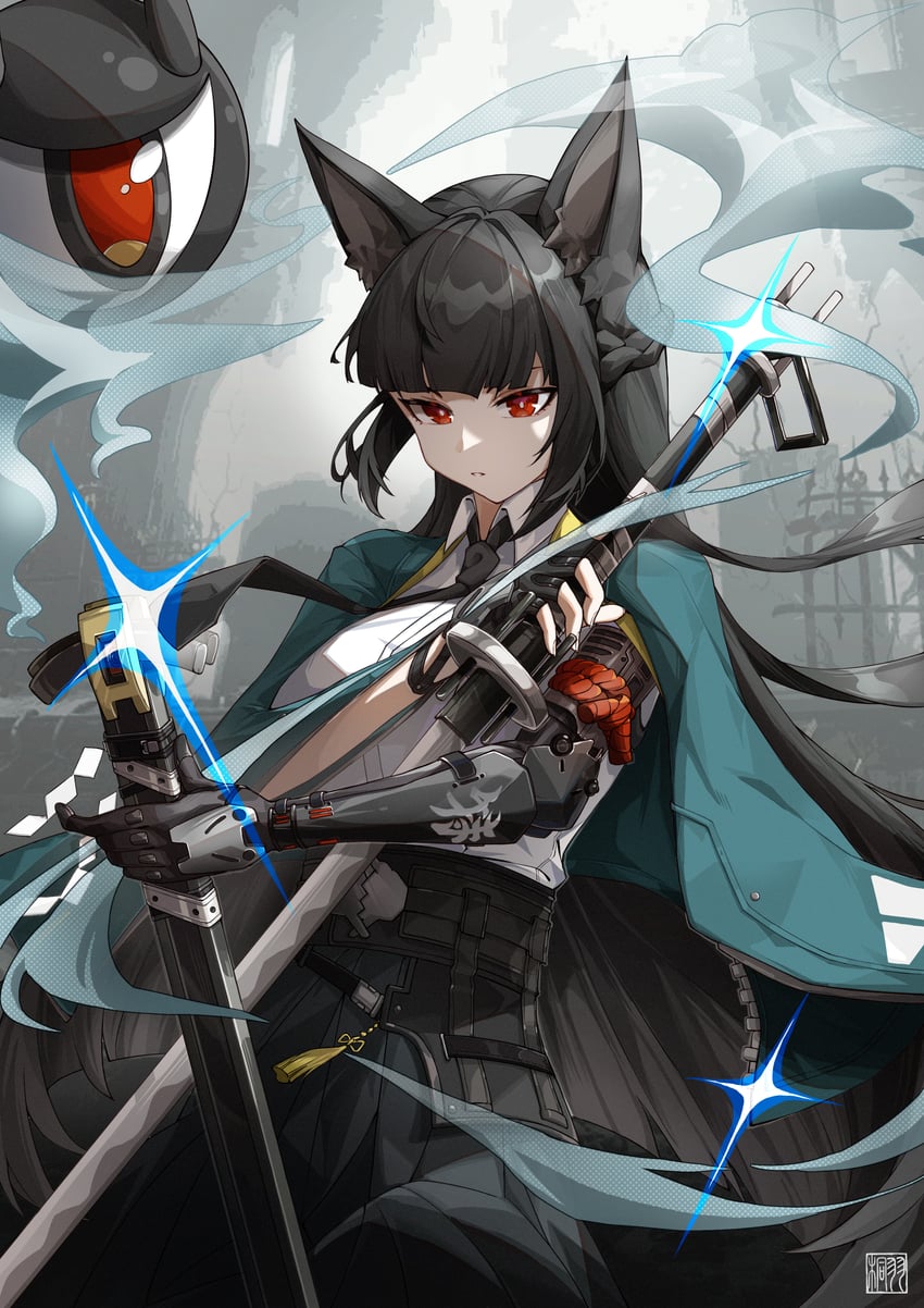 hoshimi miyabi and tailless (zenless zone zero) drawn by tongyu