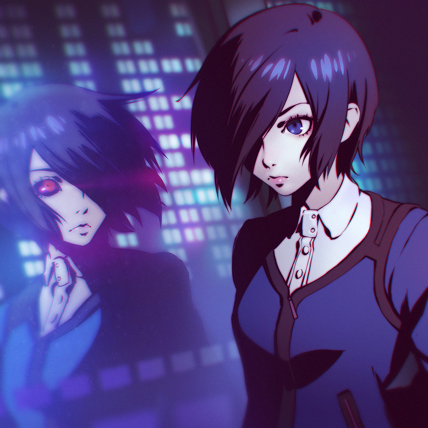 kirishima touka (tokyo ghoul and 1 more) drawn by ilya_kuvshinov