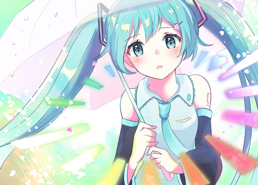 hatsune miku (vocaloid and 1 more) drawn by aoiyui