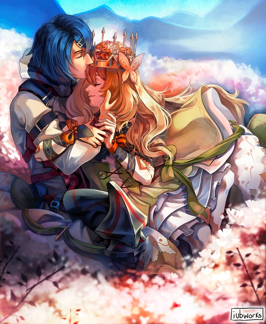 celine and alcryst (fire emblem and 1 more) drawn by iubworks