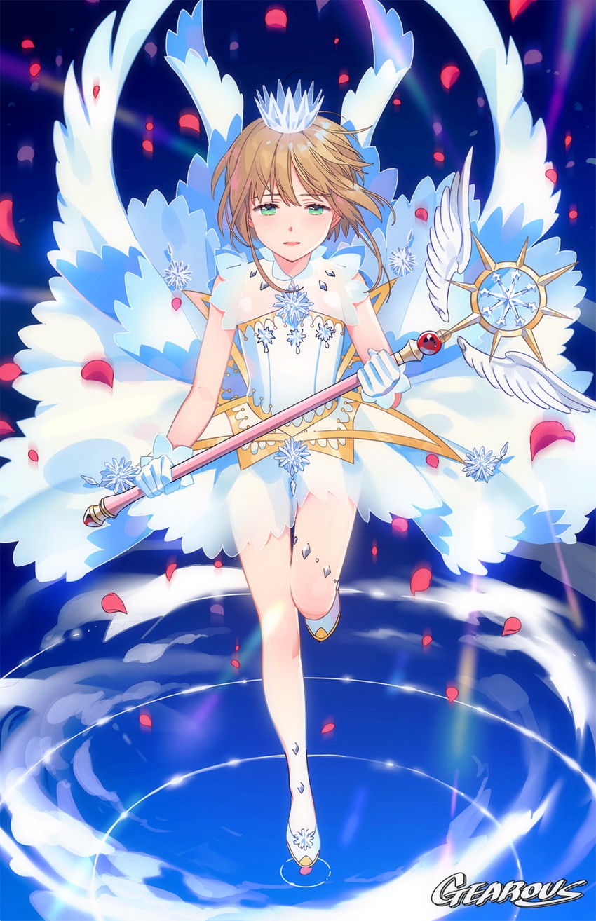 kinomoto sakura (cardcaptor sakura and 1 more) drawn by gearous