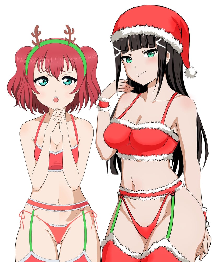 kurosawa dia and kurosawa ruby (love live! and 1 more) drawn by box_wonderland and dutch_(tdchss)