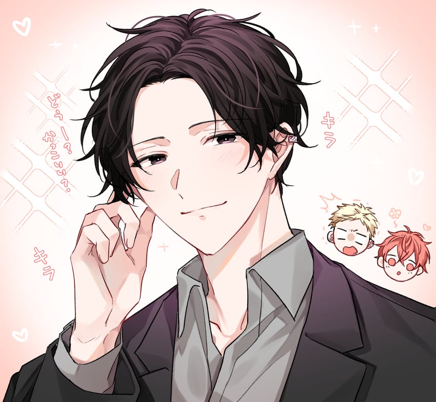 murata ugetsu, kaji akihiko, and satou mafuyu (given) drawn by pinoli_(pinoli66)