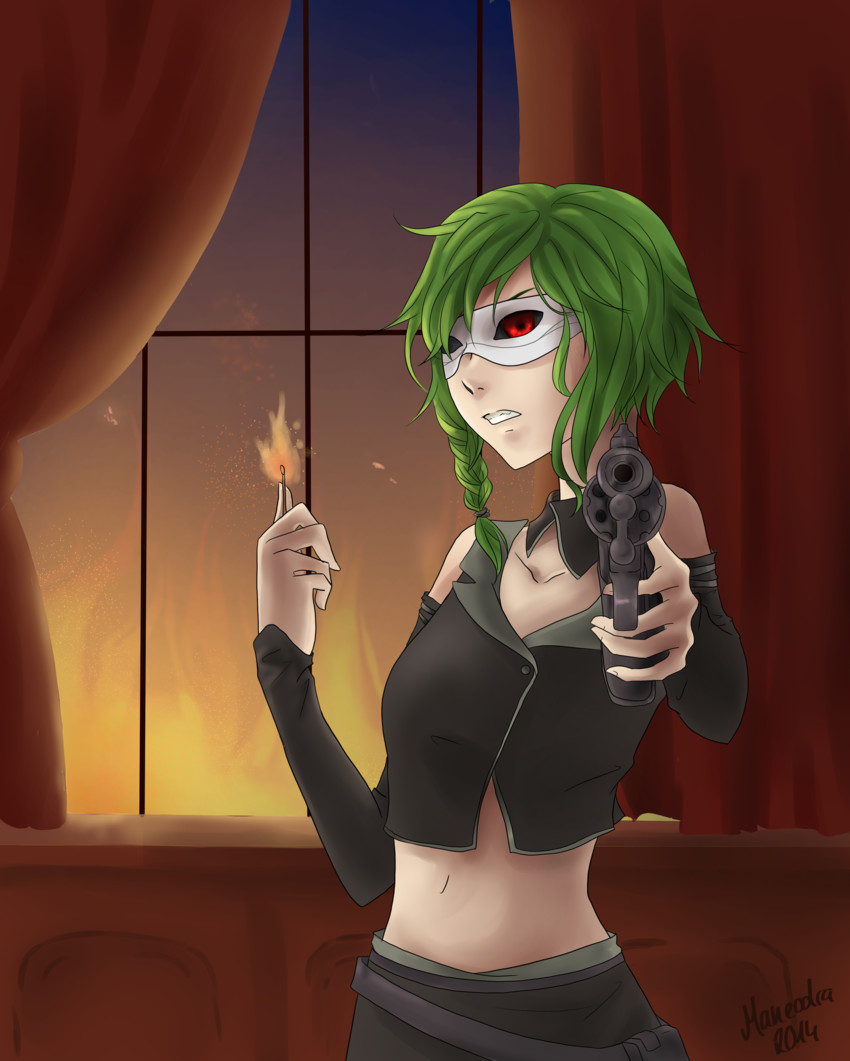 gumi (vocaloid and 2 more) drawn by maneodra