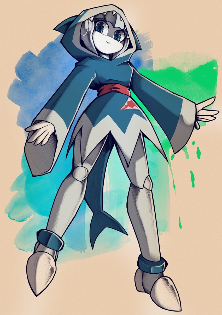 gawr gura (hololive and 1 more) drawn by souldroids