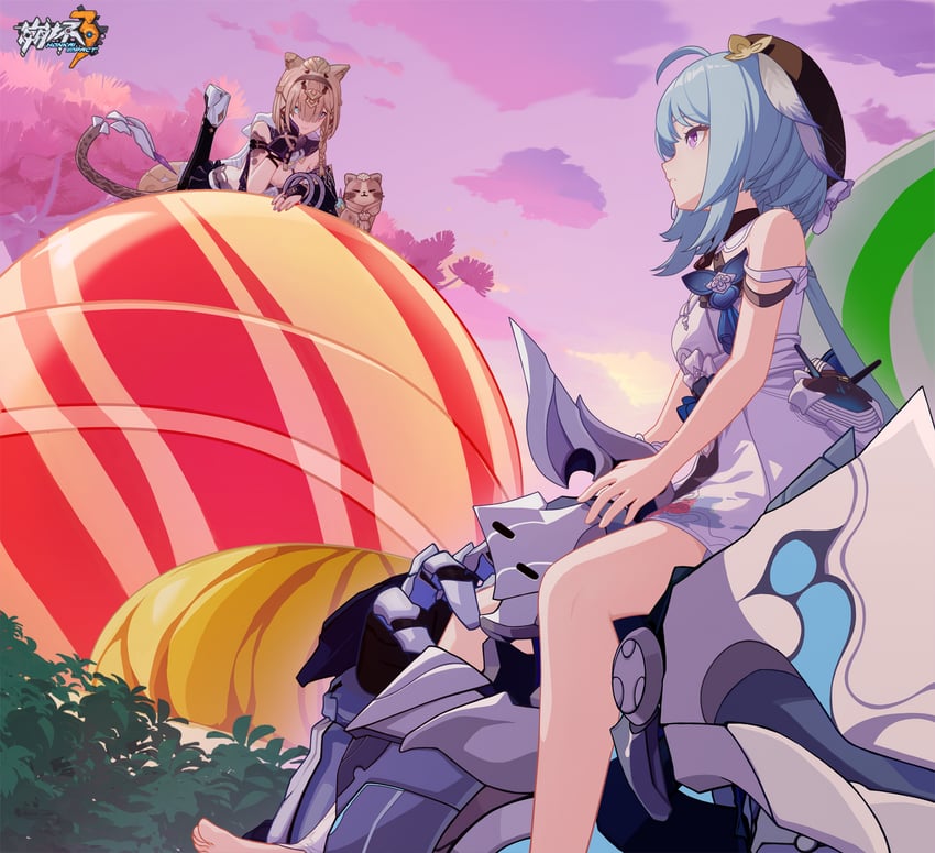 griseo, pardofelis, can, and mr. knight (honkai and 1 more)