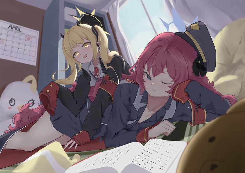 ibuki, iroha, and peroro (blue archive) drawn by froggy_(froggy_163)