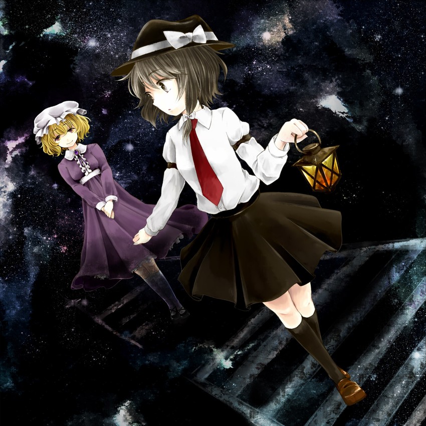 usami renko and maribel hearn (touhou and 1 more) drawn by yonago