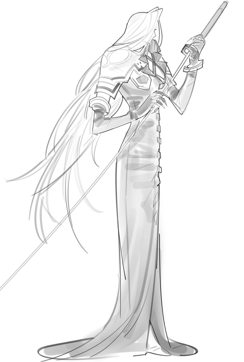 sephiroth (final fantasy and 2 more) drawn by lentymet