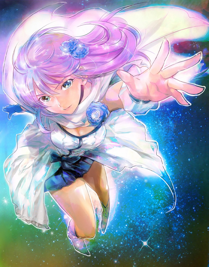 tsukikage yuri and cure moonlight (precure and 1 more) drawn by mekarauroko