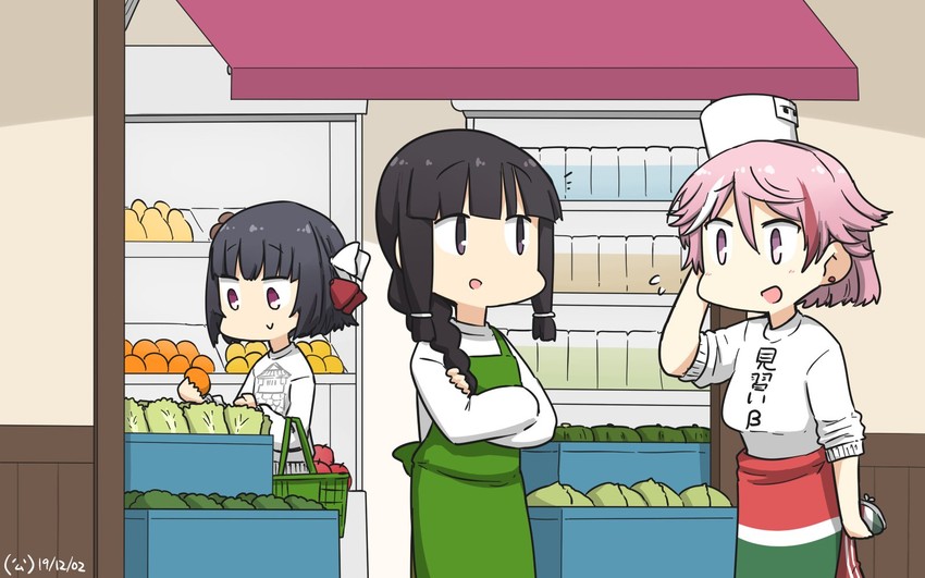 kitakami, giuseppe garibaldi, and ishigaki (kantai collection) drawn by hamu_koutarou