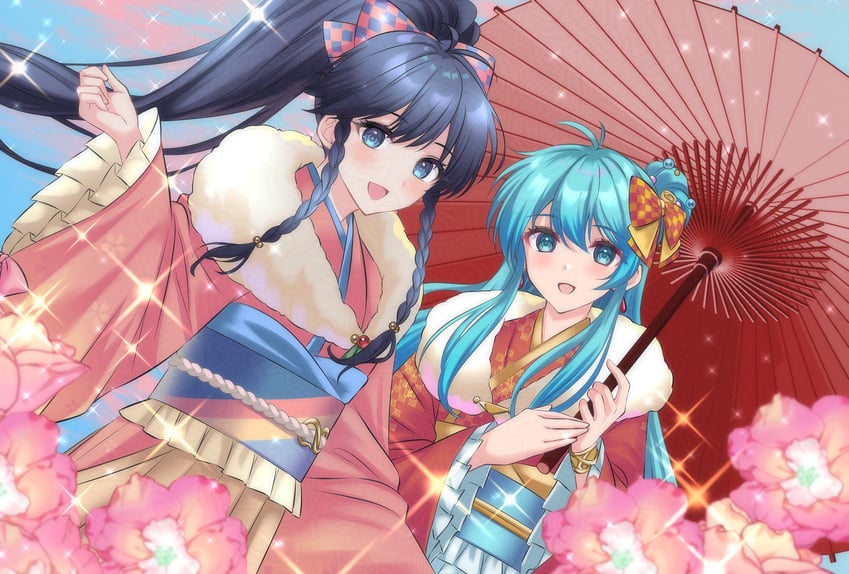 eirika and tana (fire emblem and 2 more) drawn by kakiko210
