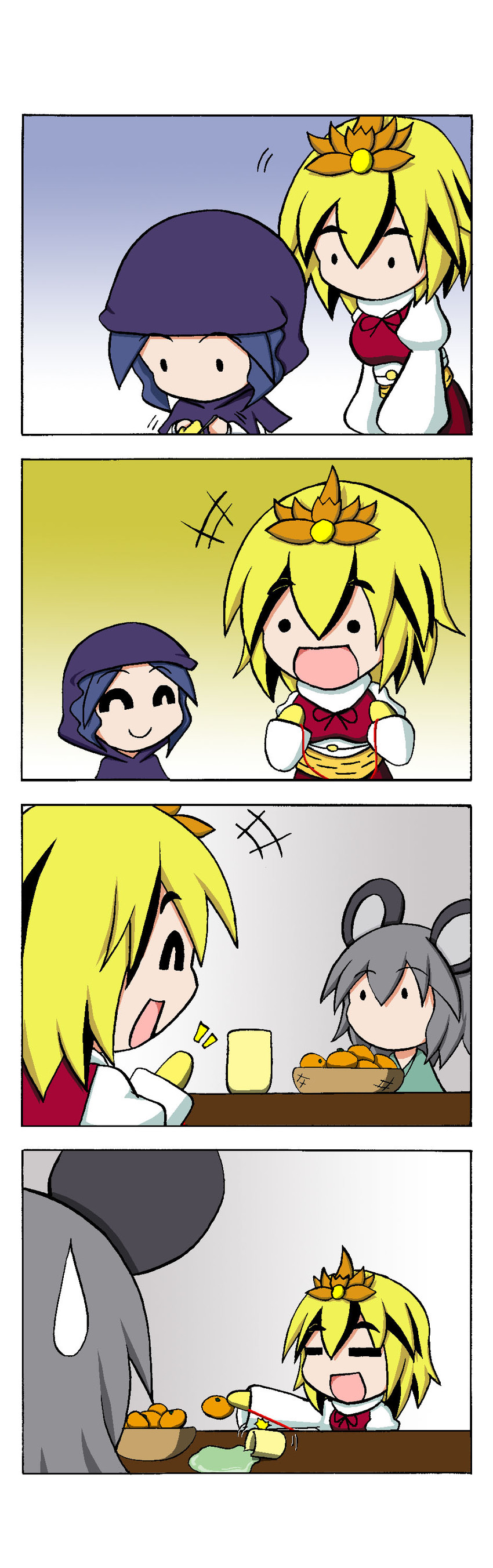 nazrin, toramaru shou, and kumoi ichirin (touhou) drawn by rakugaki-biyori
