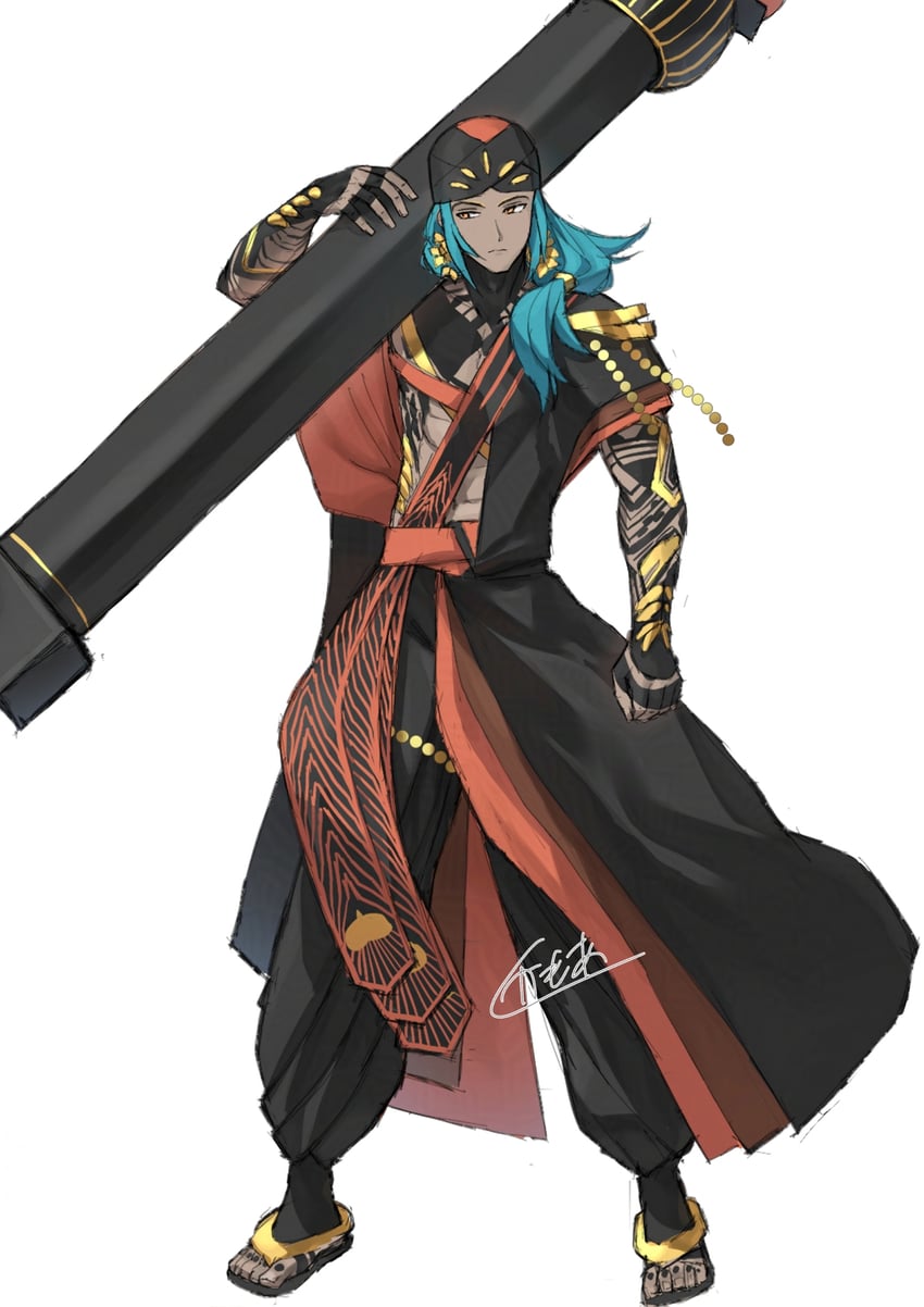 ashoka (fate and 1 more) drawn by kamo_ashi