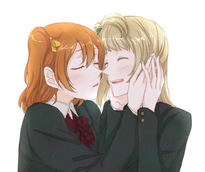 minami kotori and kosaka honoka (love live! and 1 more) drawn by manasseh