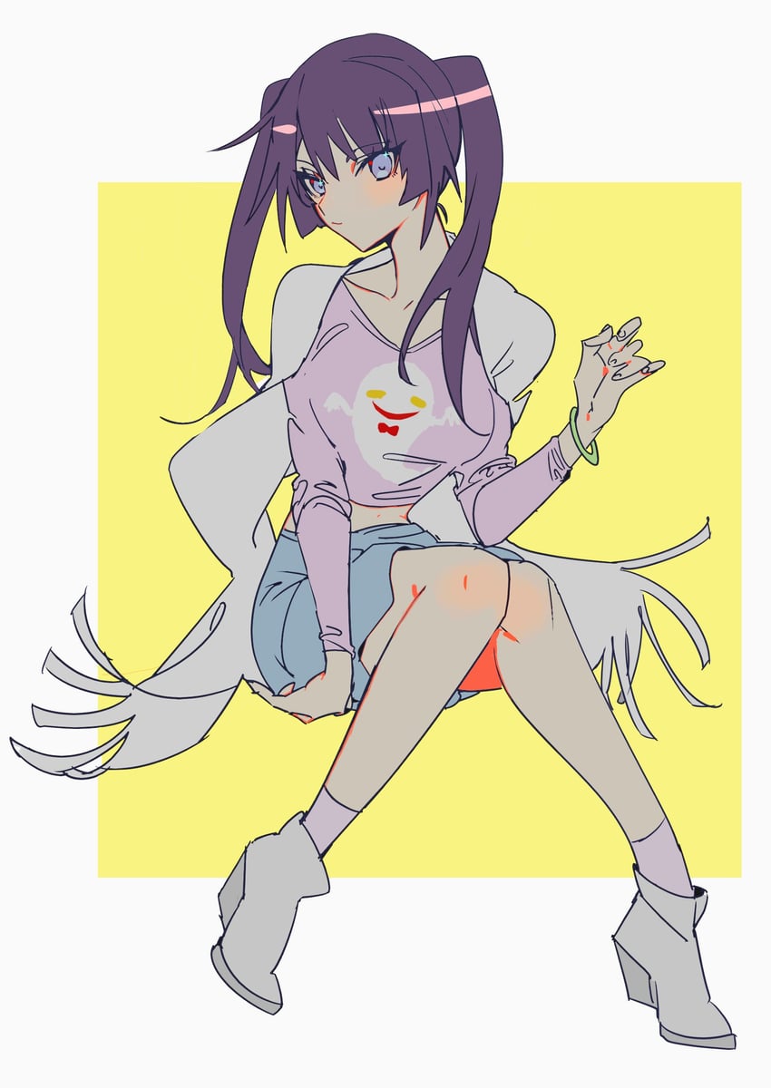 senjougahara hitagi (monogatari) drawn by tbrsnsk