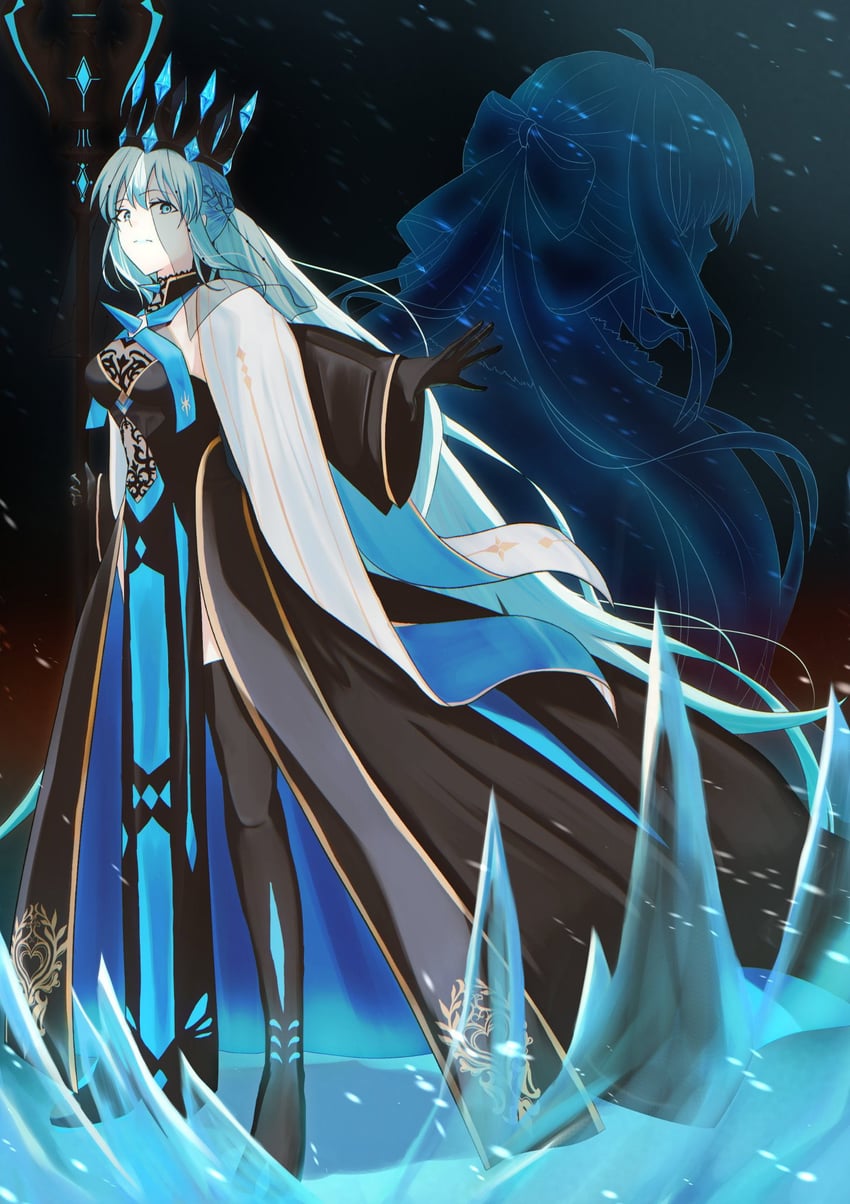 morgan le fay and aesc (fate and 1 more) drawn by chi_muranami