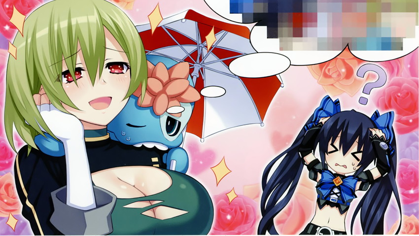 noire and bio (neptune and 1 more) drawn by manamitsu