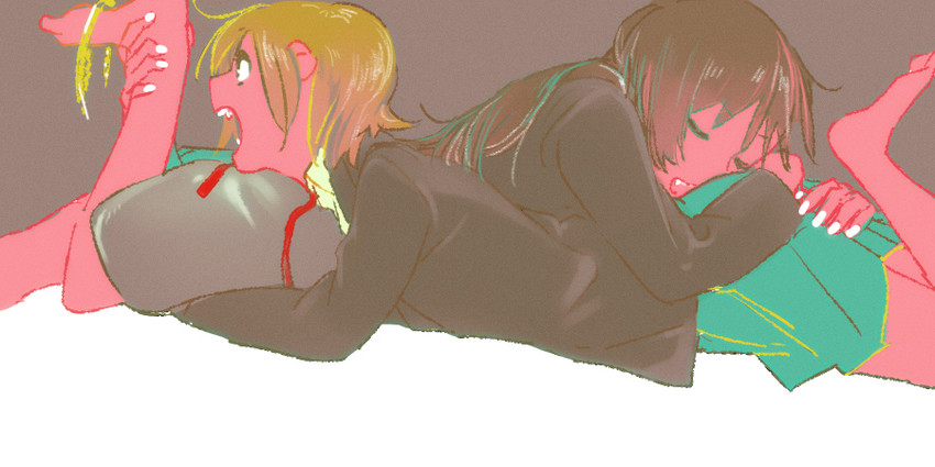 akiyama mio and tainaka ritsu (k-on!) drawn by tamagogogo