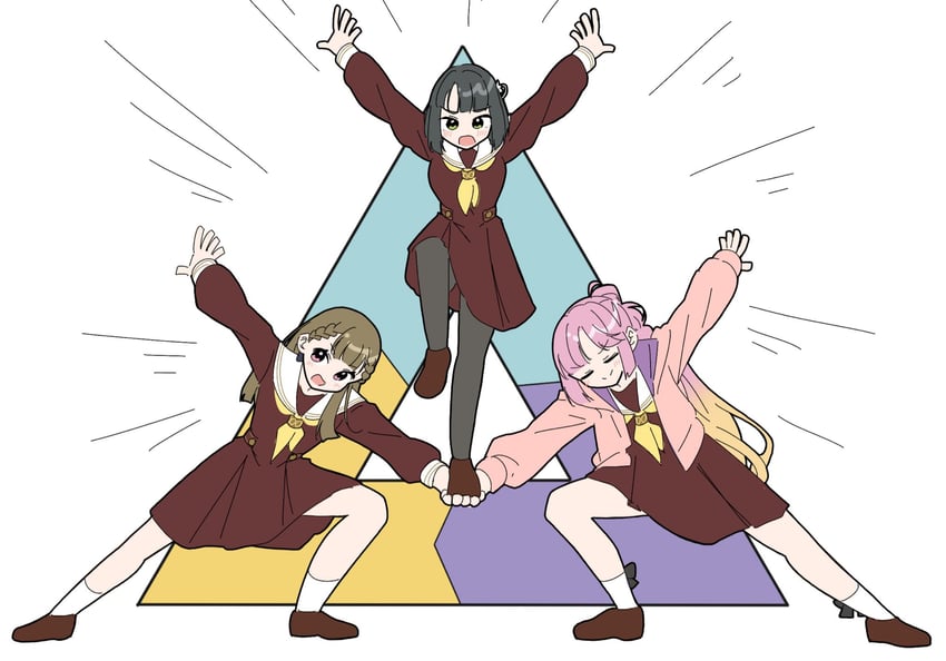 momose ginko, anyoji hime, and kachimachi kosuzu (love live! and 1 more) drawn by llkapital
