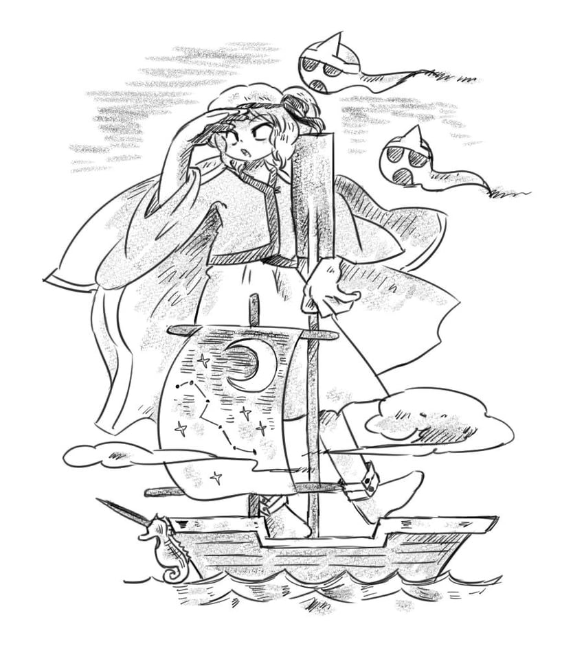 fujiwara no iyozane and ghost (len'en) drawn by chikafumikou