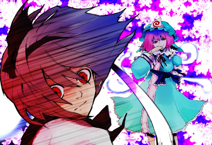 konpaku youmu and saigyouji yuyuko (touhou) drawn by kuma_(crimsonvanilla)