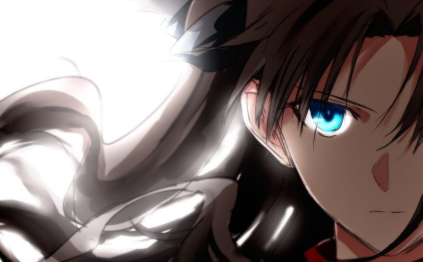 tohsaka rin (fate and 2 more) drawn by karasaki