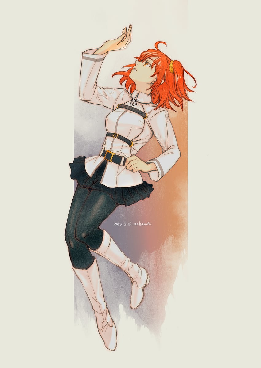 fujimaru ritsuka (fate and 1 more) drawn by aoharuto