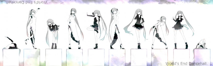 hatsune miku and megurine luka (vocaloid and 1 more) drawn by ruro18