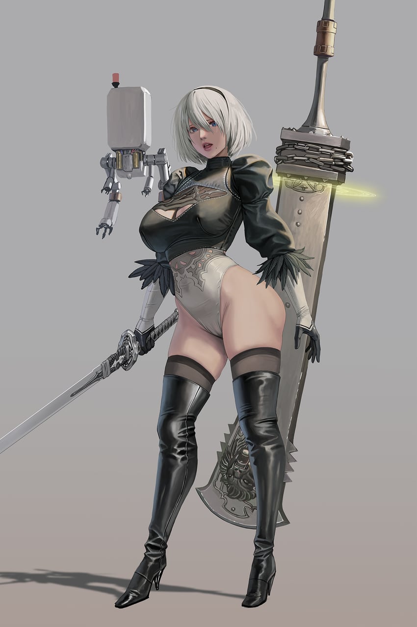 2b and pod (nier and 1 more) drawn by jeneral