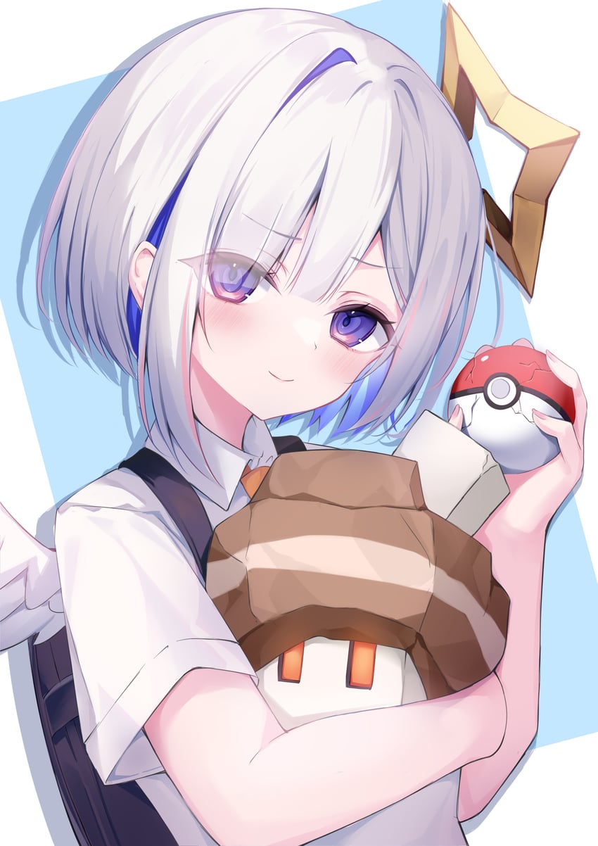 amane kanata and nacli (pokemon and 1 more) drawn by gou_213